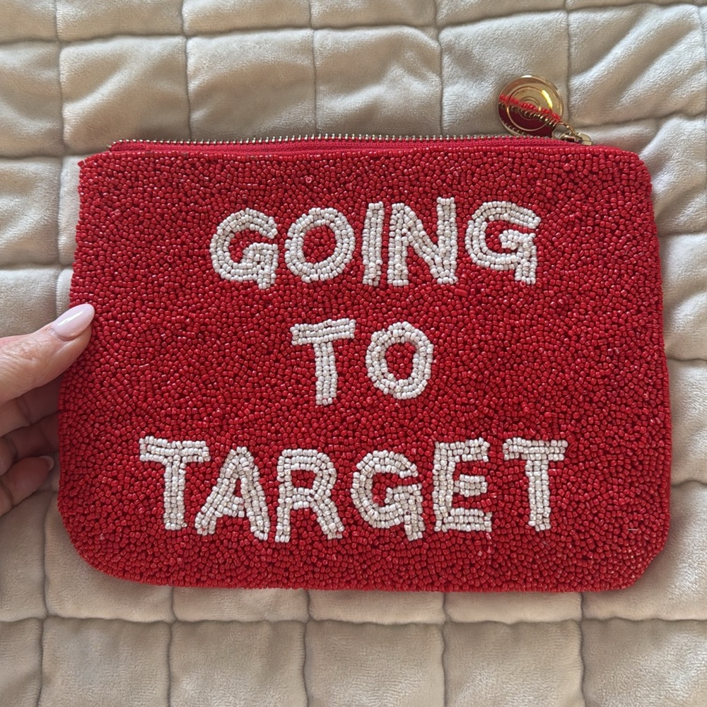 NWOT Kate Spade x Target beaded pouch clutch